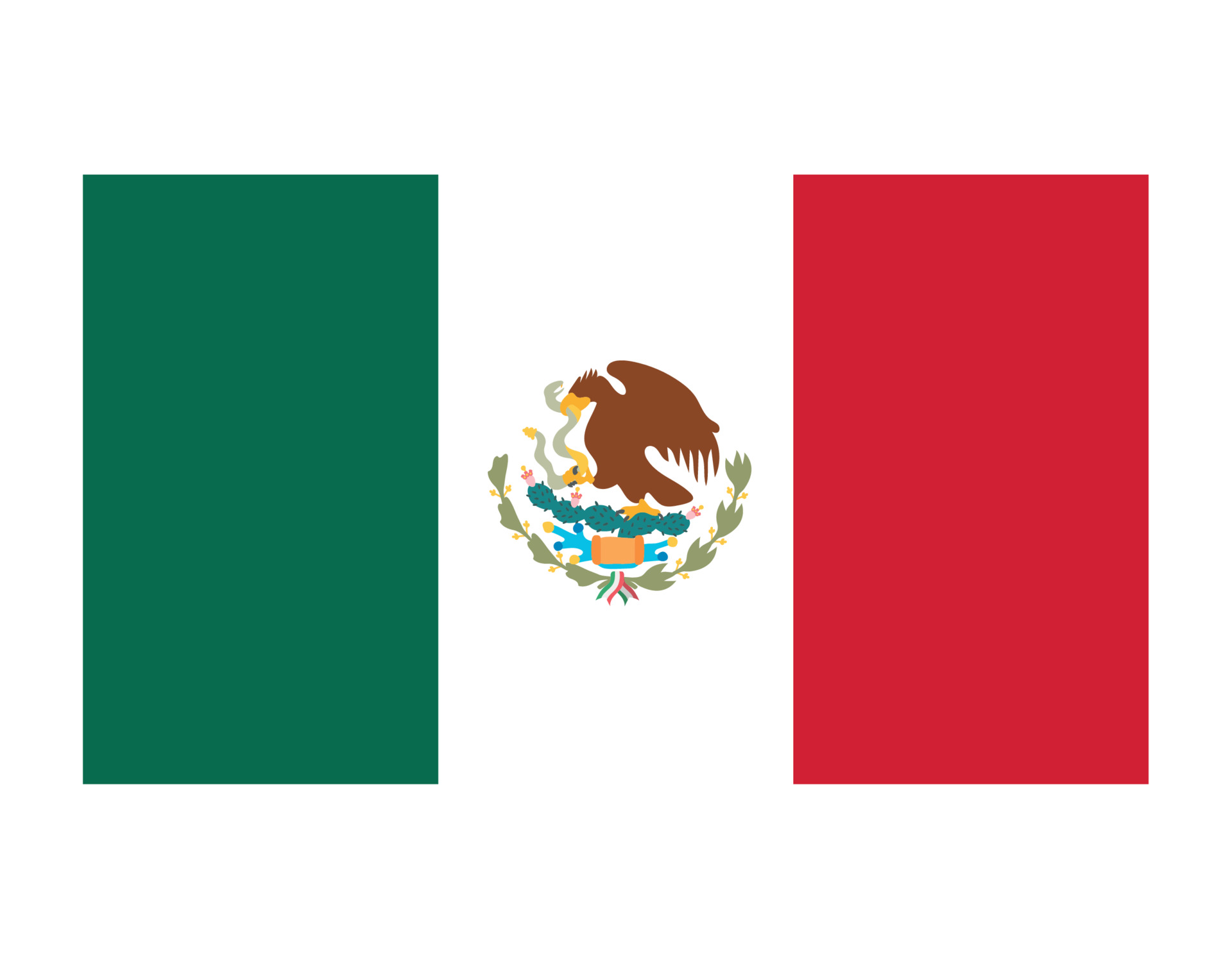Imagen de la bandera de México.